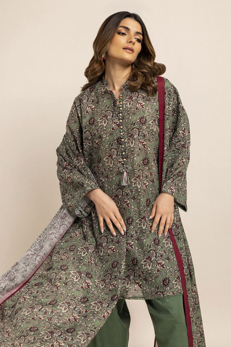 Printed | Light Khaddar | Fabrics 3 Piece | null