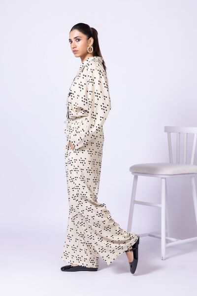 Printed | Dull Raw Silk | Trousers | AED 21.60