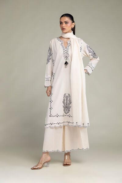 Embroidered | Cambric | Floral Cambric Kurta | AED 200.00