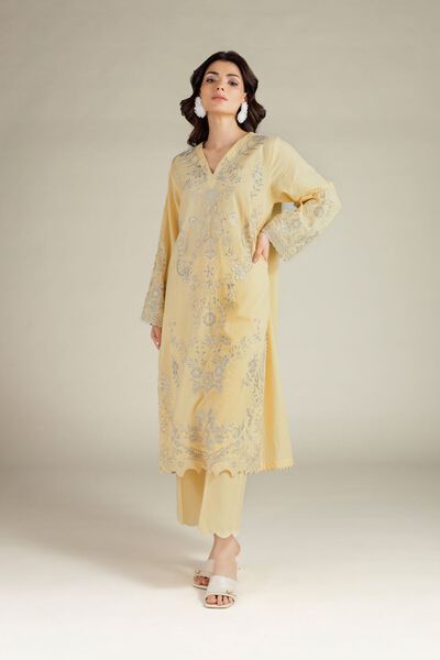 Embroidered | Cambric | Fabrics 2 Piece | Top and Bottom | AED 180.00