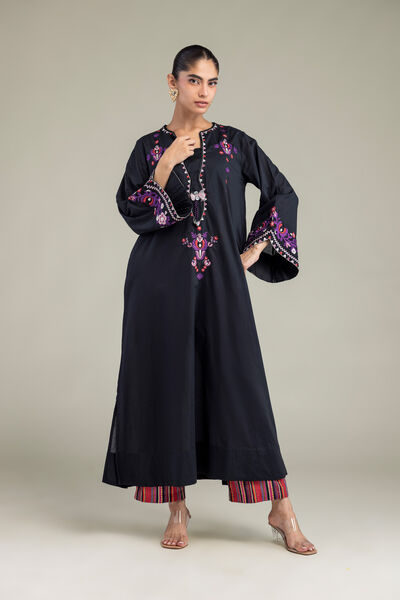 Embroidered | Cambric | Printed Cambric Pants | AED 130.00