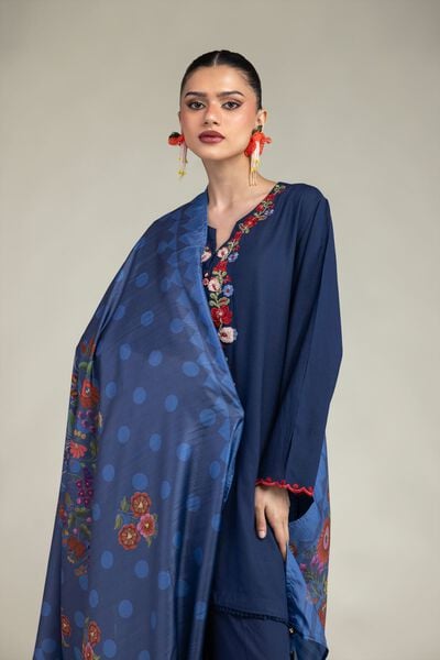 Embroidered | Polyester Silk | Silk Embroidered Dupatta | AED 30.00