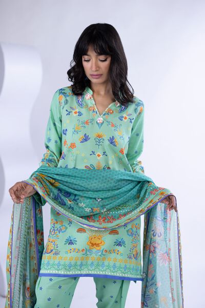 Printed | Thai Silk | Kurta | AED 90.00