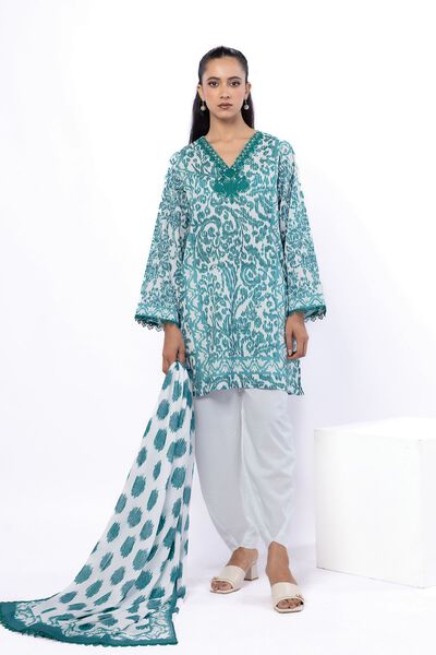 Embroidered | Cotton | Tailored 3 Piece | AED 180.00