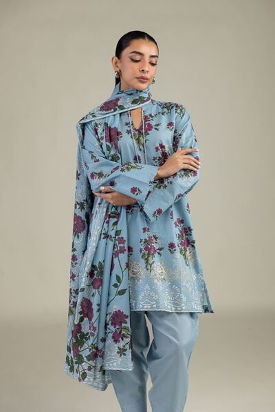 Printed | Lawn | Floral Lawn Dupatta | AED 80.00