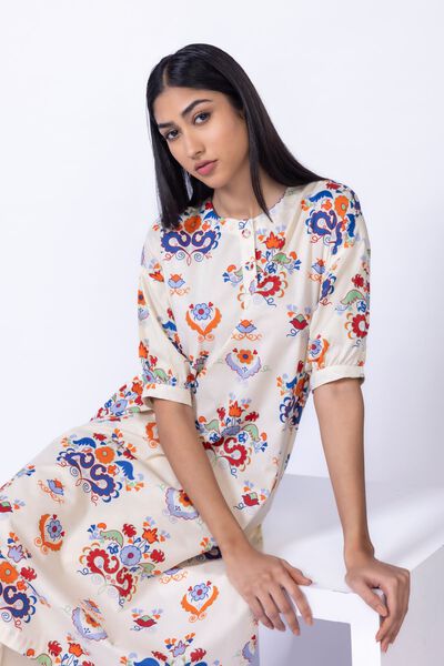 Printed | Cambric | Kurta | AED 40.00