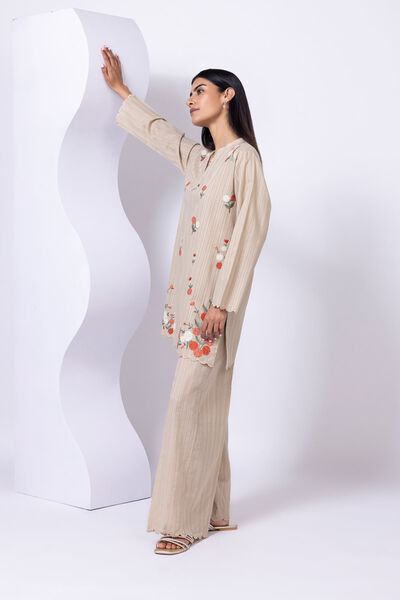 Embroidered | Leno | Pants | AED 80.00