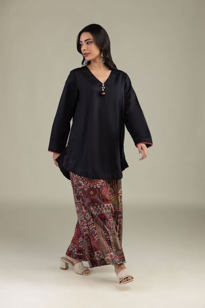 Printed | Textured Weave | Geometric Printed Pants | AED 100.00