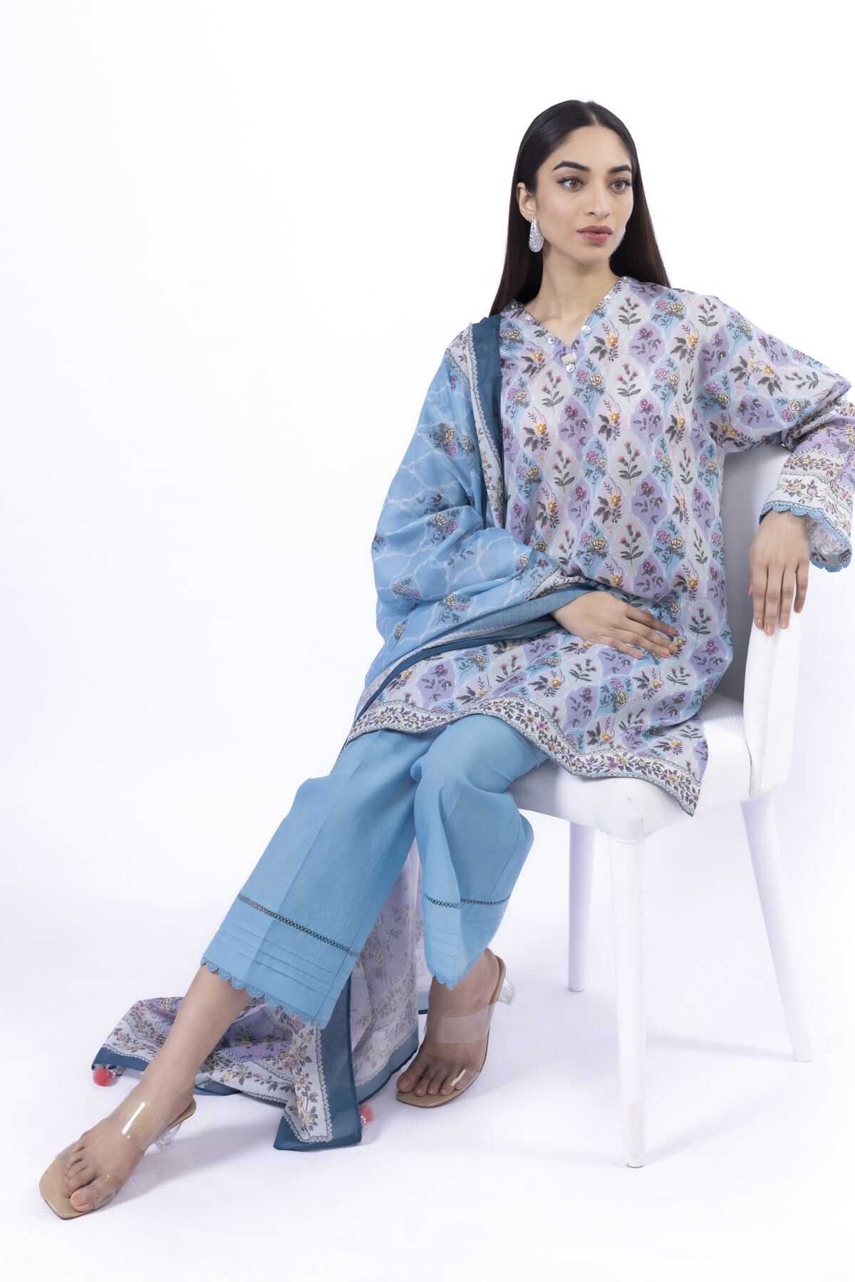 Buy Fabrics 3 Piece | 0.0 N/A | SS2226C-VG_MULTI | Khaadi United