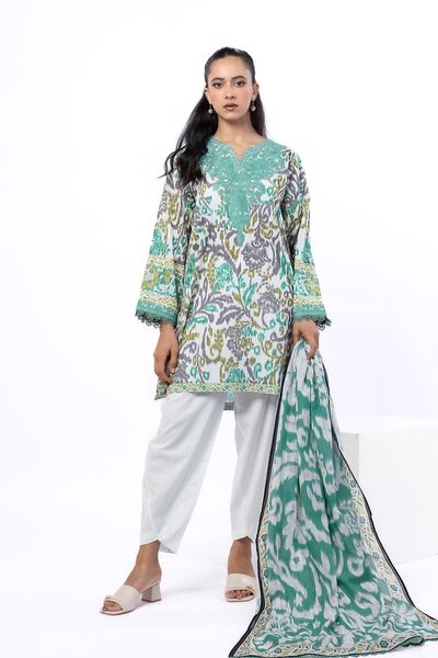 Embroidered | Cotton | Tailored 3 Piece | AED 200.00