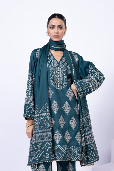 Embroidered | Light Thai Silk | Dupatta | AED 36.00