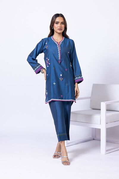 Embroidered | Raw Silk | Pants | AED 24.00