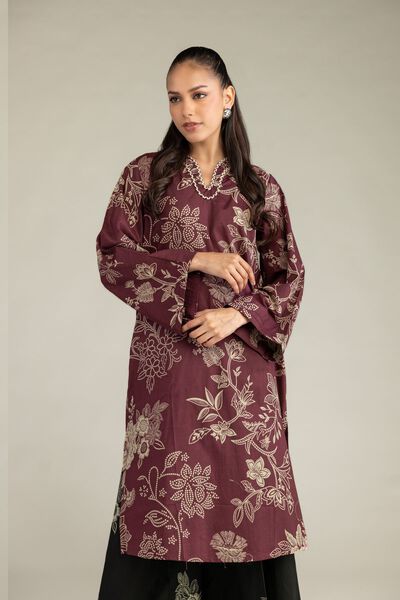 Printed | Cambric | Cambric Floral Kurta | AED 150.00
