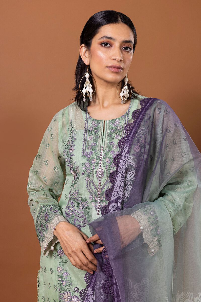 Embroidered | Polyester Organza | Fabrics 3 Piece | null