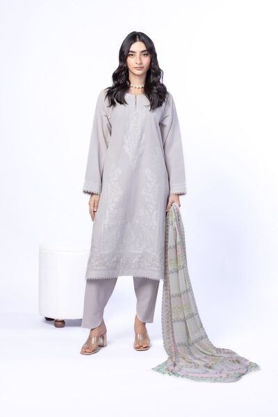 Embroidered | Cotton Dobby | Fabrics 3 Piece | AED 200.00