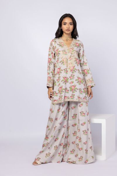 Embroidered | Crosshatch Raw Silk | Kurta | AED 70.00