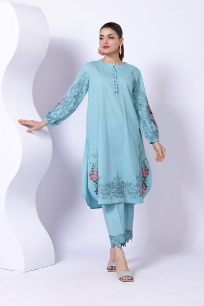 Embroidered | Cotton Dobby | Pants | AED 30.00