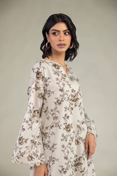 Embroidered | Cambric | Floral Cambric Kurta | AED 100.00