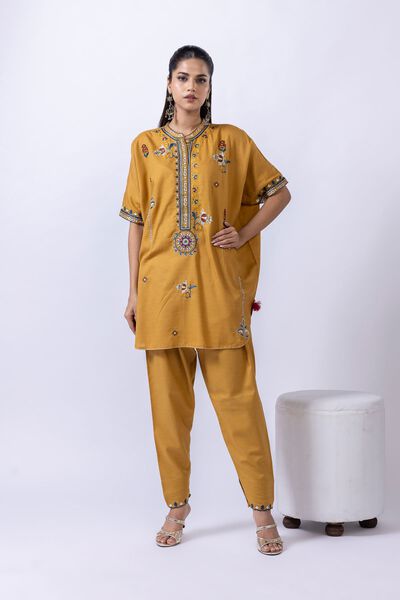 Embroidered | Cotton Dobby | Pants | AED 40.00