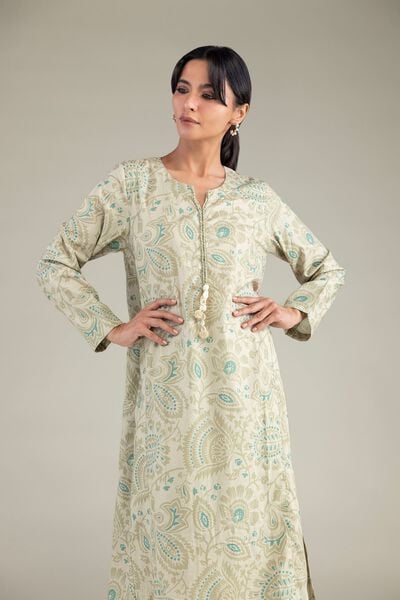 Cambric | Cambric Longline Kurta | AED 150.00