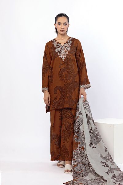 Embroidered | Light Khaddar | Paisley 3-Piece Set | AED 200.00