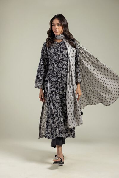 Printed | Lawn | Off-White Lawn Dupatta | AED 80.00