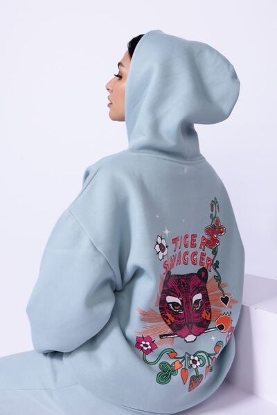 Printed | Cotton Polyester Fleece | Hoodie | AED 24.00