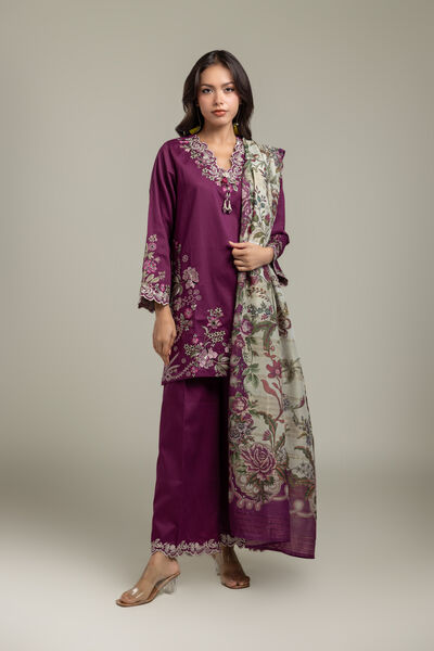 Embroidered | Textured Cotton | Kurta | AED 250.00