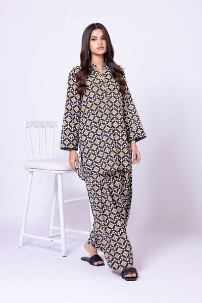 Printed | Textured Cotton | Pants | AED 60.00