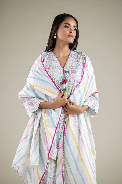 Embroidered | Textured Lawn | Dupatta | AED 80.00