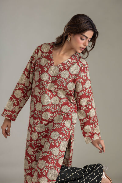 Printed | Light Khaddar | Kurta | AED 150.00