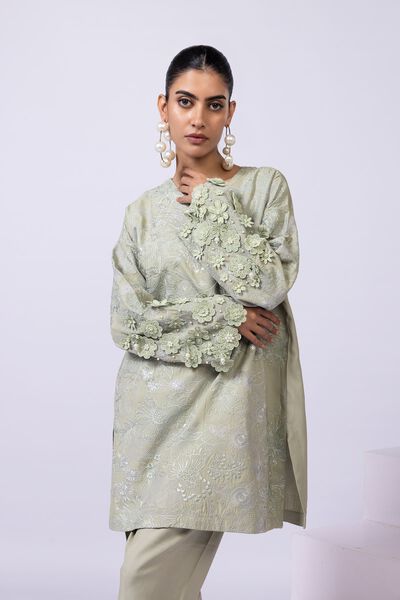 Embroidered | Viscose Oak Silk | Kurta | AED 144.00