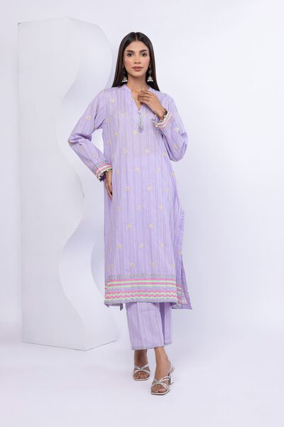 Embroidered | Lurex Stripes | Kurta | AED 80.00