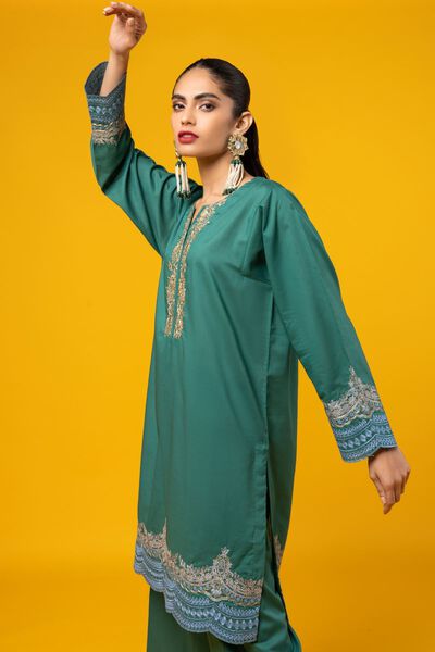 Classic Kurta, GREEN, hi-res