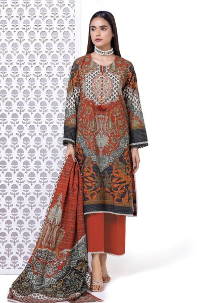 Light khaddar Messuri | Printed | Fabrics 3 Piece | AED 120.00