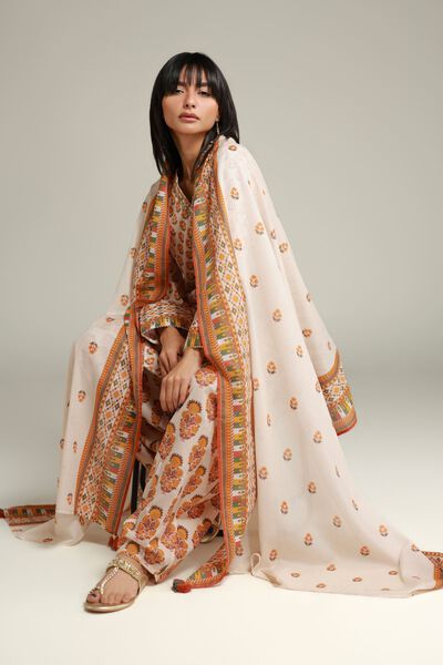Embroidered | Lawn | Floral Lawn Dupatta | AED 80.00