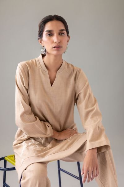 Embroidered | Heavy Textured Cotton | Kurta | AED 120.00