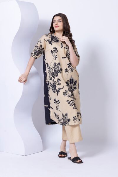 Printed | Ripple Crinkle | Kurta | AED 100.00