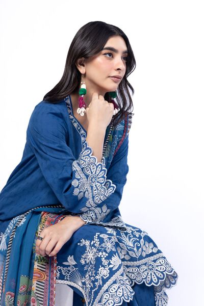 Embroidered | Cotton Dobby | Fabrics 3 Piece | AED 200.00