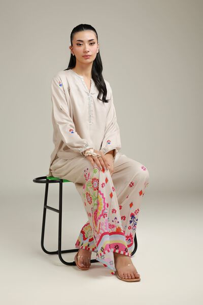 Embroidered | Viscose Crepe | Tunic | AED 65.00