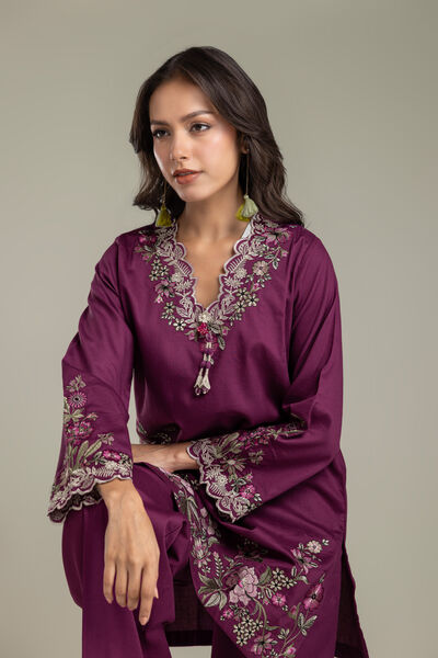 Embroidered | Textured Cotton | Kurta | AED 250.00