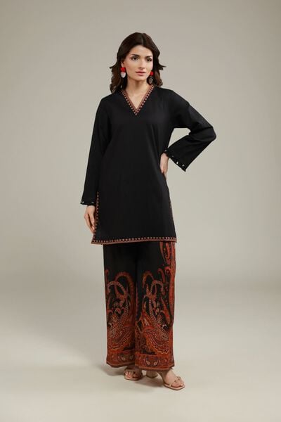 Printed | Cotton Crinkle | Paisley Pants | AED 96.00