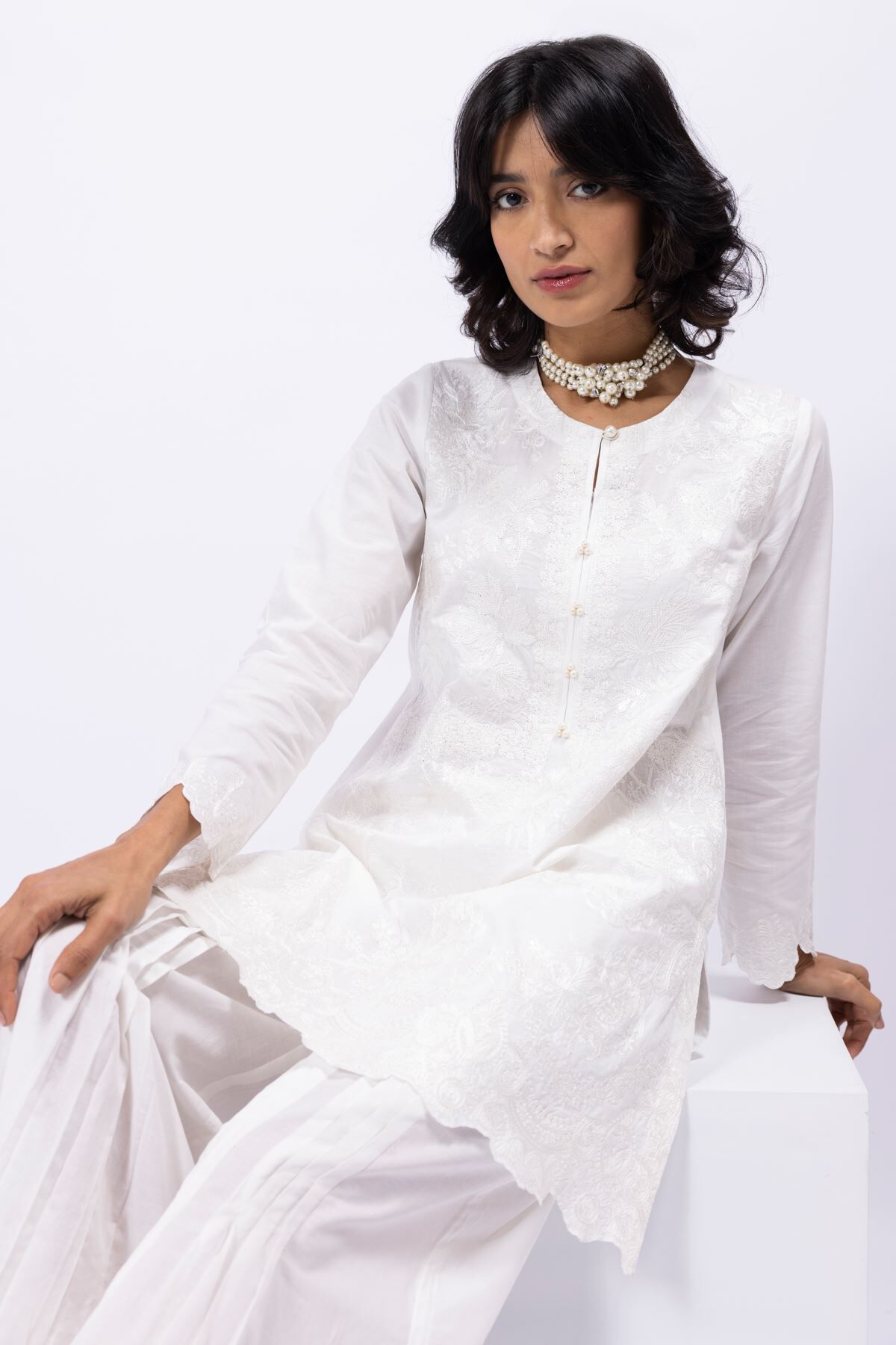 Khaadi white sales dress