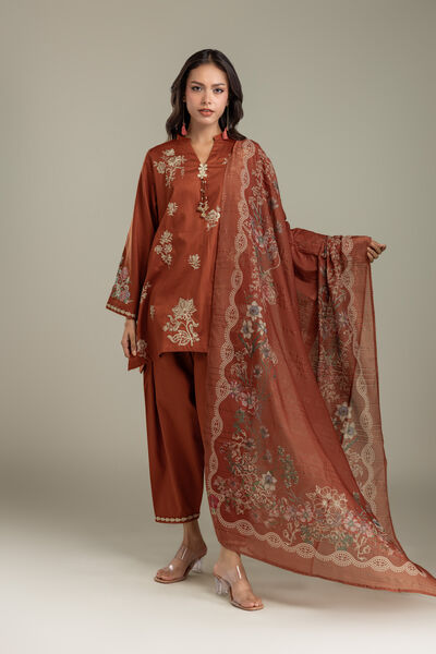 Embroidered | Polyester Silk | Dupatta | AED 130.00