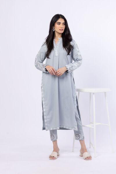 Embroidered | Linen Cotton | Pants | AED 92.00