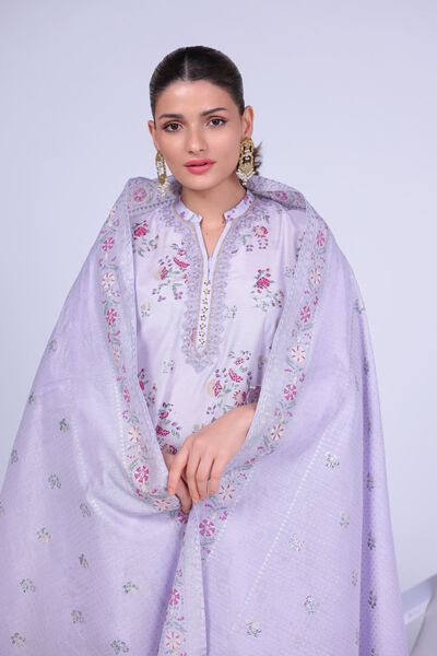 Embroidered | Cotton Net | Dupatta | AED 66.00
