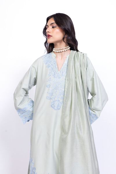 Embroidered | Cotton Net | Dupatta | AED 88.00