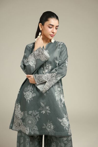 Printed | Satin | Fabrics 2 Piece | AED 150.00