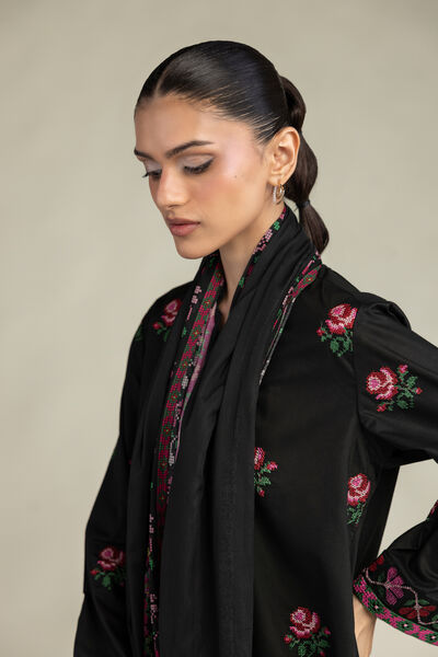 Embroidered | Lawn | Black Lawn Dupatta | AED 130.00