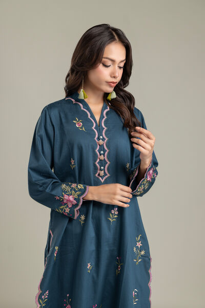 Embroidered | Textured Cotton | Kurta | AED 250.00